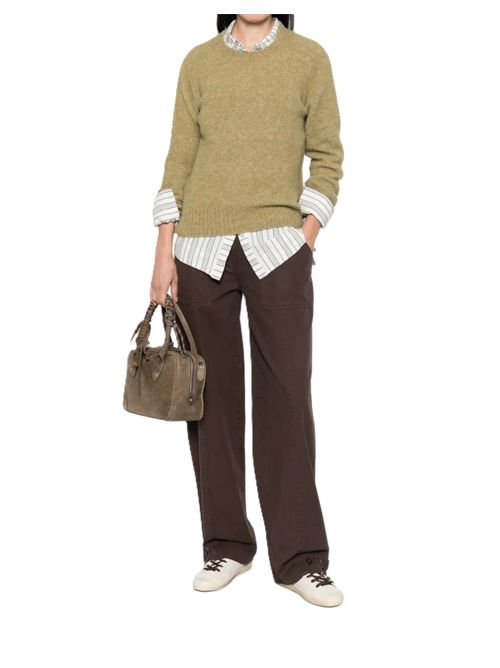 Golden Goosebutton-cuff wide-leg trousers Golden Goose | GWP02724.P002600.55265MOLE